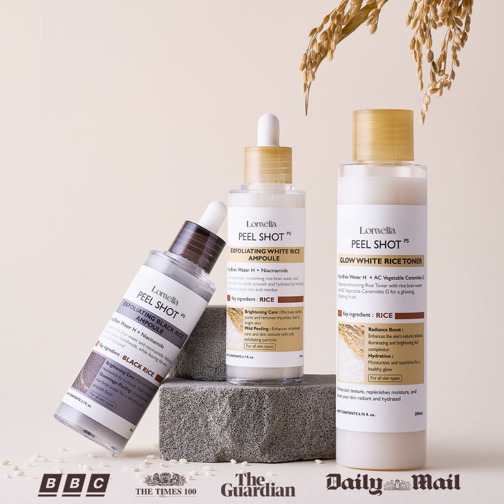 Lomelia Rice Ampoule Peel Shot Kit