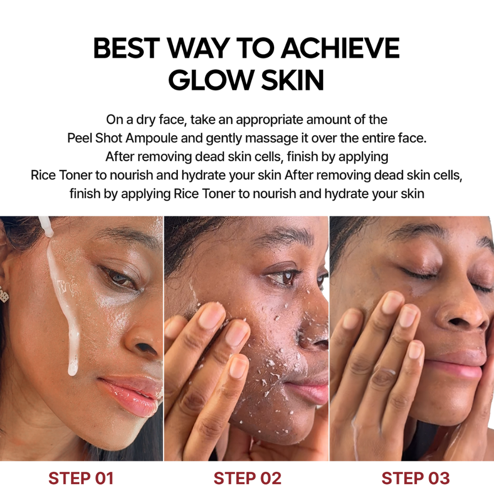 Lomelia Rice Ampoule Peel Shot Kit