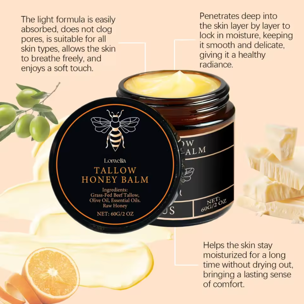 Lomelia Honey Beef Tallow Balm